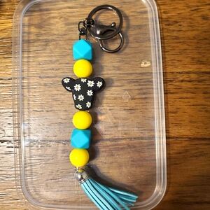 Beaded key ring